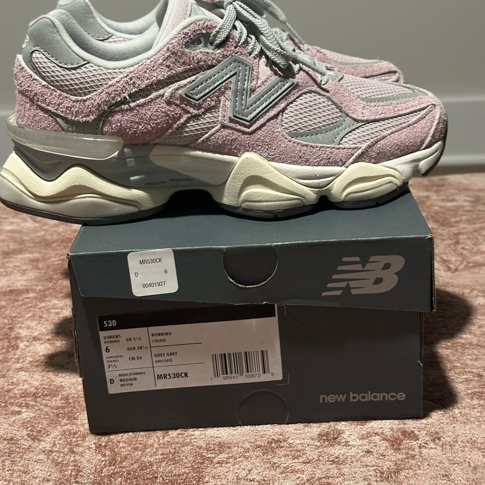 New Balance Kids' Pink and Gray Sneakers